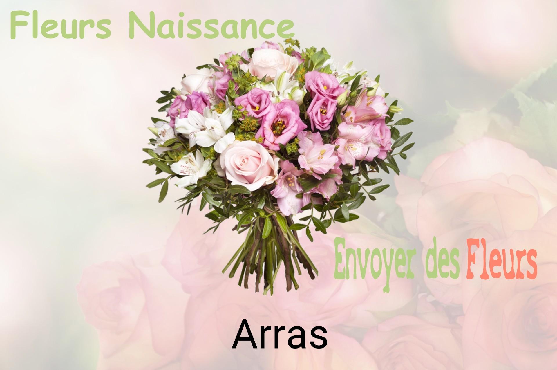 Bouquet de fleurs de naissance livré à Arras